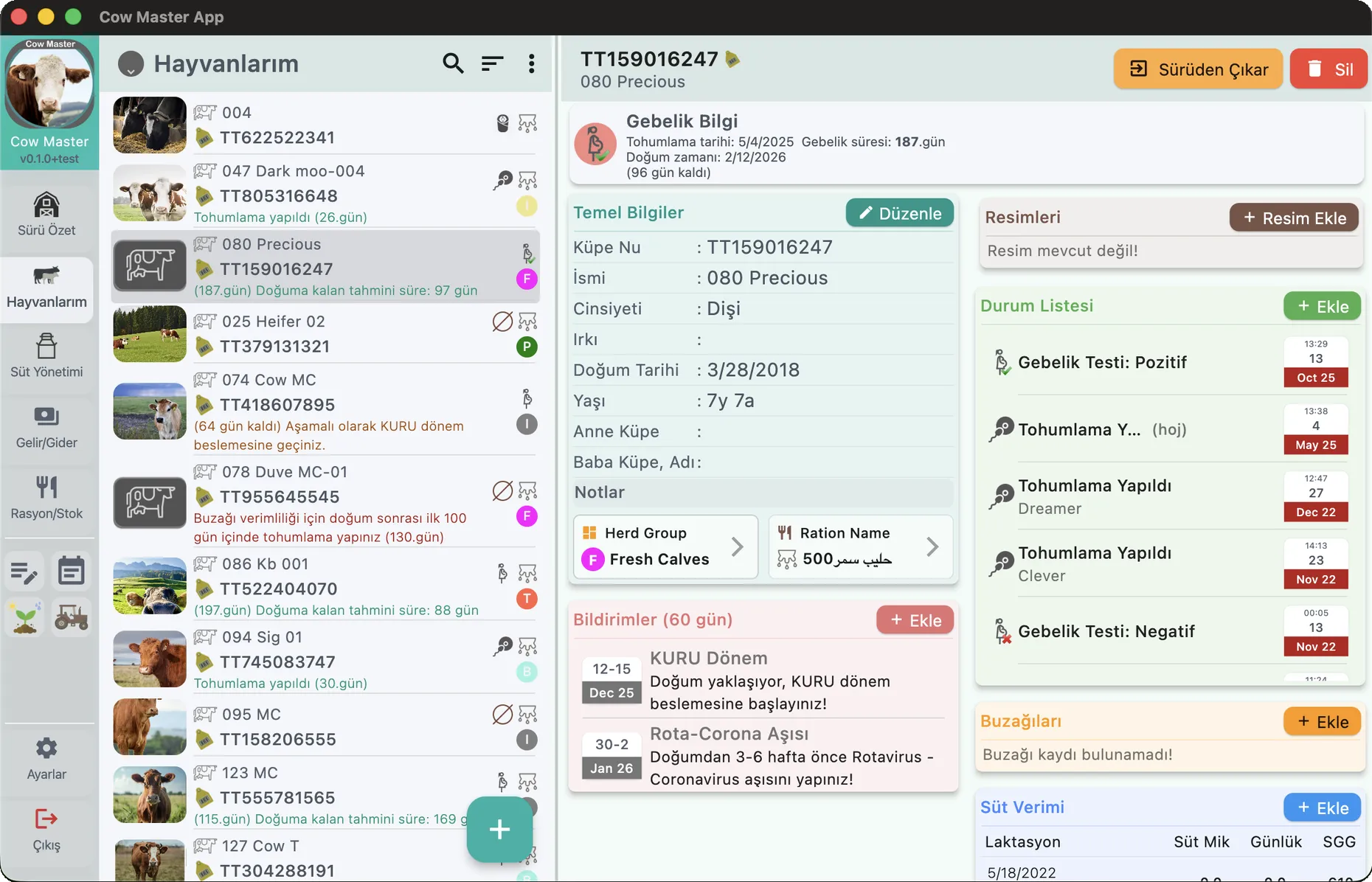 cowmaster hayvan yonetimi